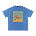 Desert Rooster Outlaw Graphic Tee – Heavyweight 100% Cotton, Vintage Wash