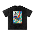 Snow Washed Oversized Cotton T-Shirt