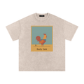 Desert Rooster Outlaw Graphic Tee – Heavyweight 100% Cotton, Vintage Wash