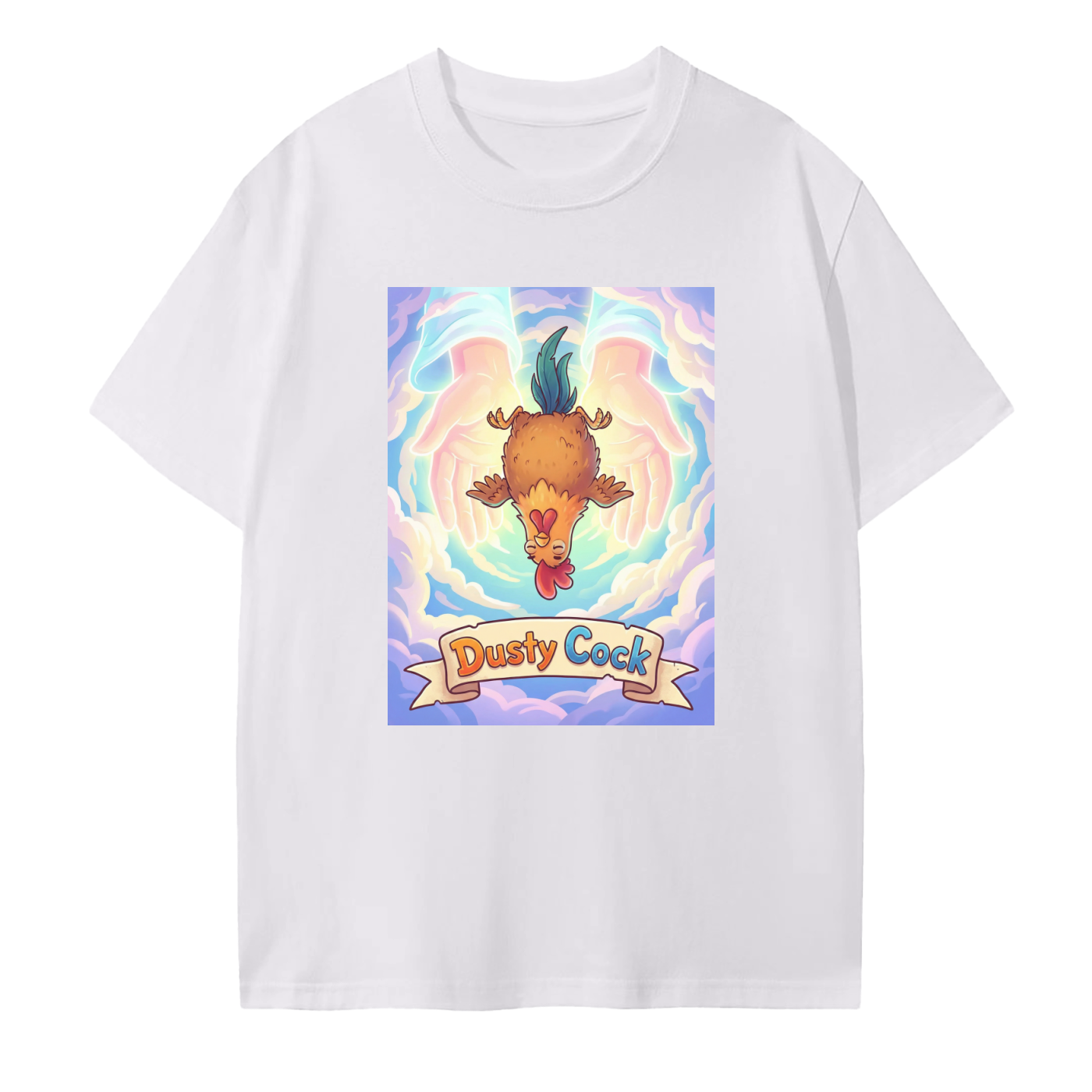 Dusty Cock, "Dream Fall" Rooster Graphic Tee – 100% Cotton