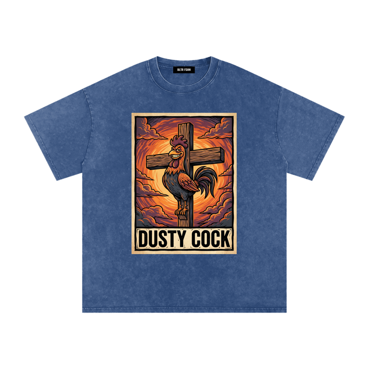 Snow Washed Oversized Cotton T-Shirt