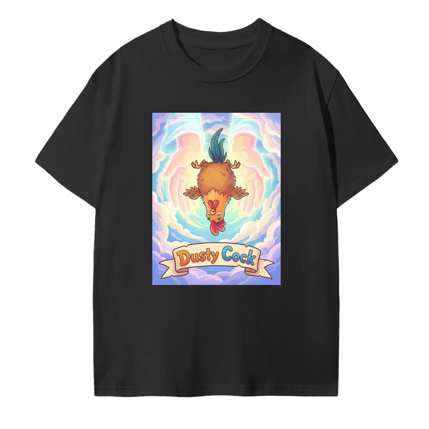 Dusty Cock, "Dream Fall" Rooster Graphic Tee – 100% Cotton