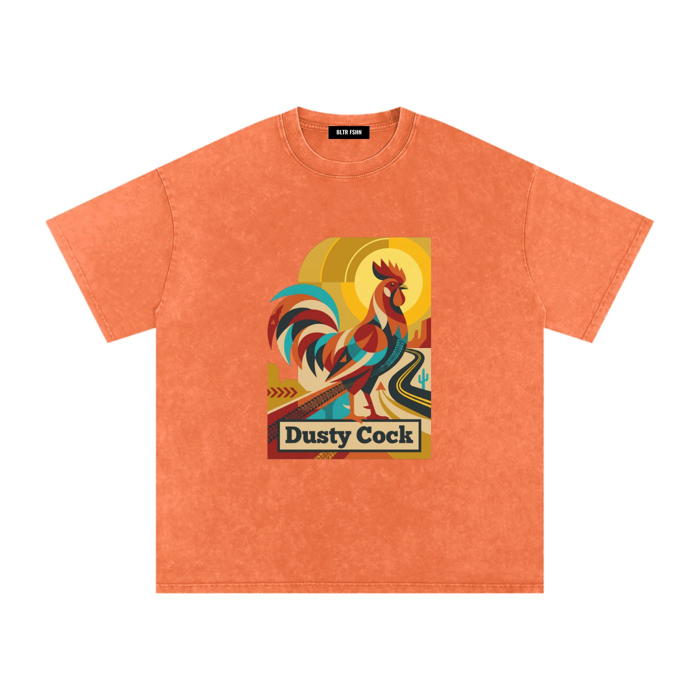 Snow Washed Oversized Cotton T-Shirt