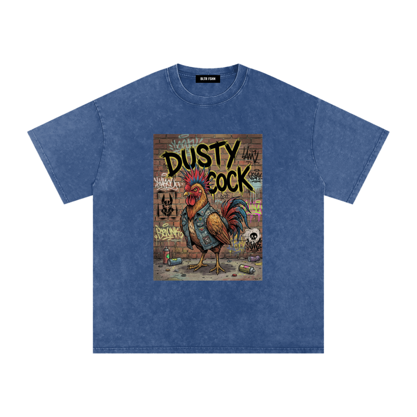 Snow Washed Oversized Cotton T-Shirt