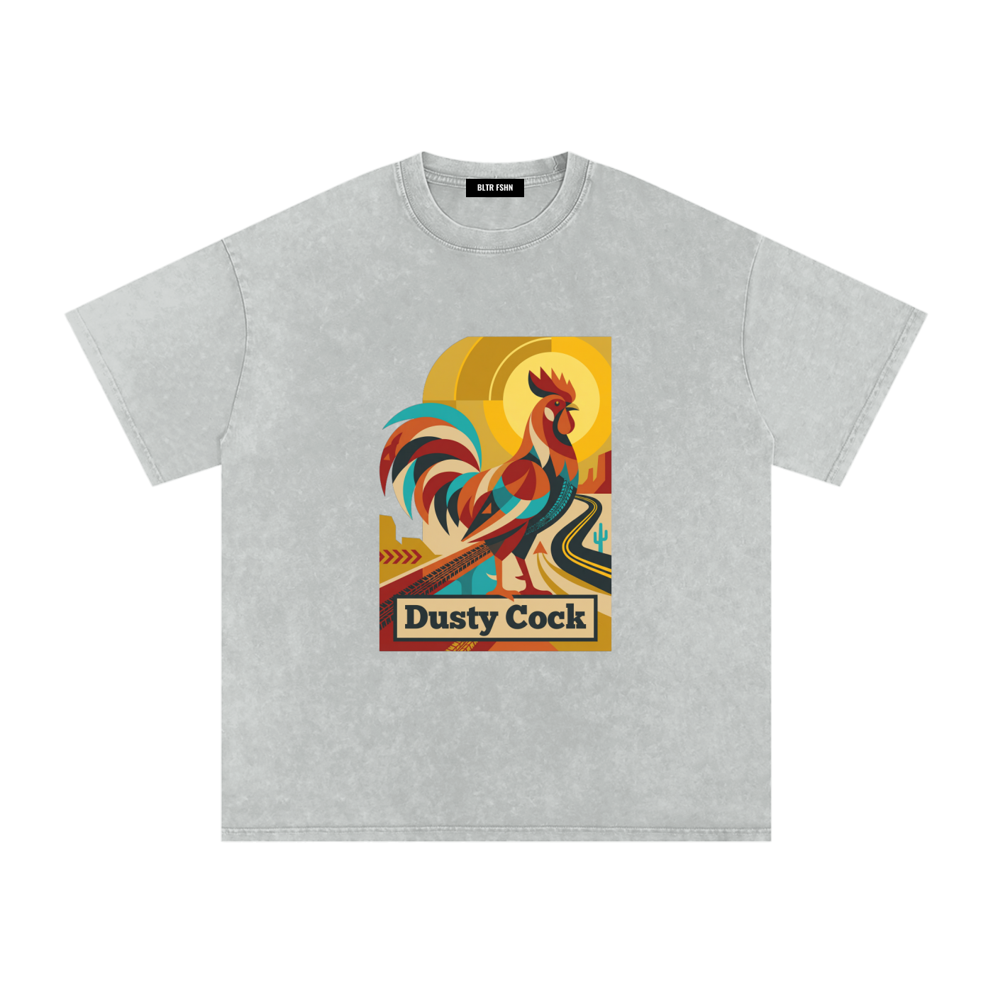 Snow Washed Oversized Cotton T-Shirt
