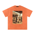 Dusty Cock, Desert Rooster Cowboy Graphic Tee – Heavyweight 100% Cotton, Vintage Wash