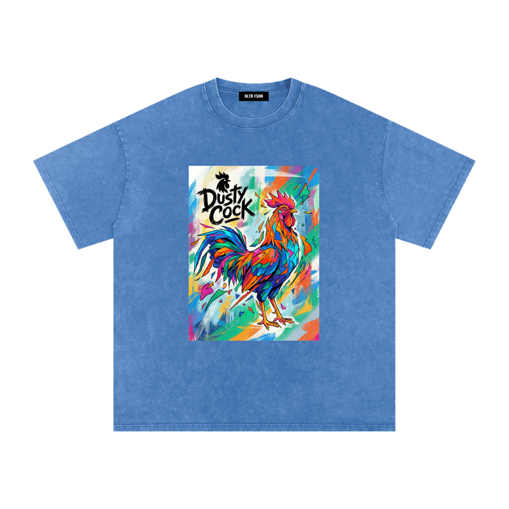 Snow Washed Oversized Cotton T-Shirt