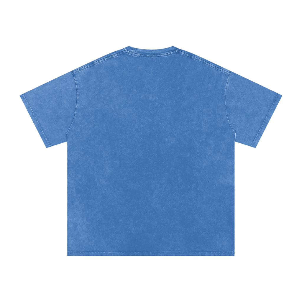 Saint Rooster on Cross – Heavyweight 100% Cotton, Vintage Wash, Washed