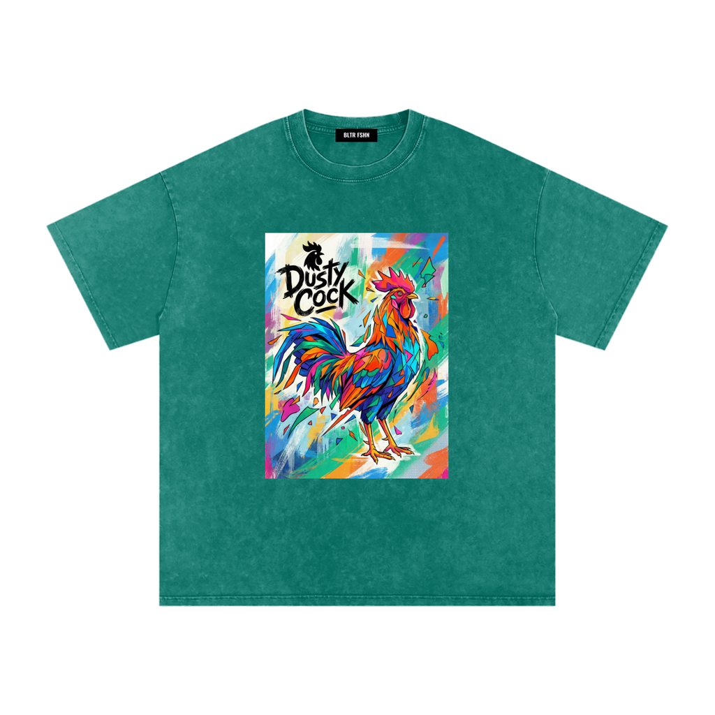 Snow Washed Oversized Cotton T-Shirt