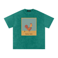 Desert Rooster Outlaw Graphic Tee – Heavyweight 100% Cotton, Vintage Wash