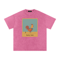Desert Rooster Outlaw Graphic Tee – Heavyweight 100% Cotton, Vintage Wash
