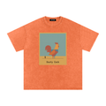 Desert Rooster Outlaw Graphic Tee – Heavyweight 100% Cotton, Vintage Wash