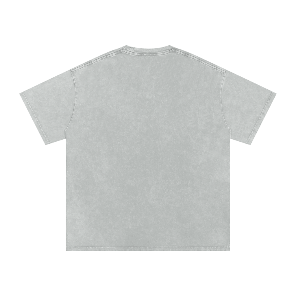Saint Rooster on Cross – Heavyweight 100% Cotton, Vintage Wash, Washed